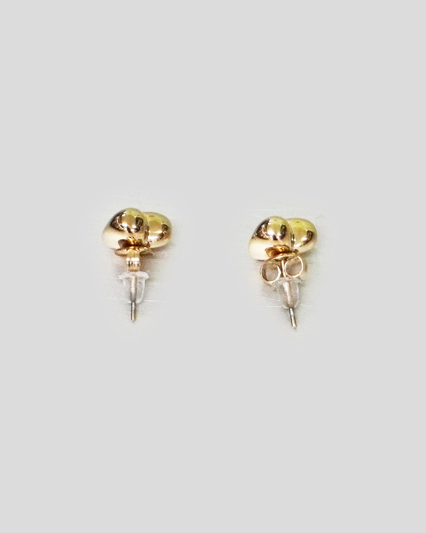 Pair of Gold Heart Earrings